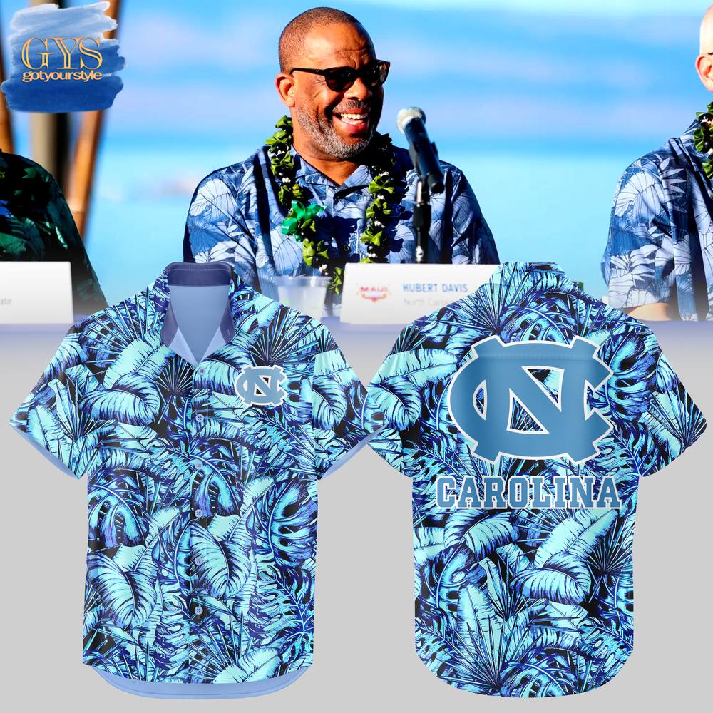 North Carolina Basketball Maui Invitational Hawaiian Shirt