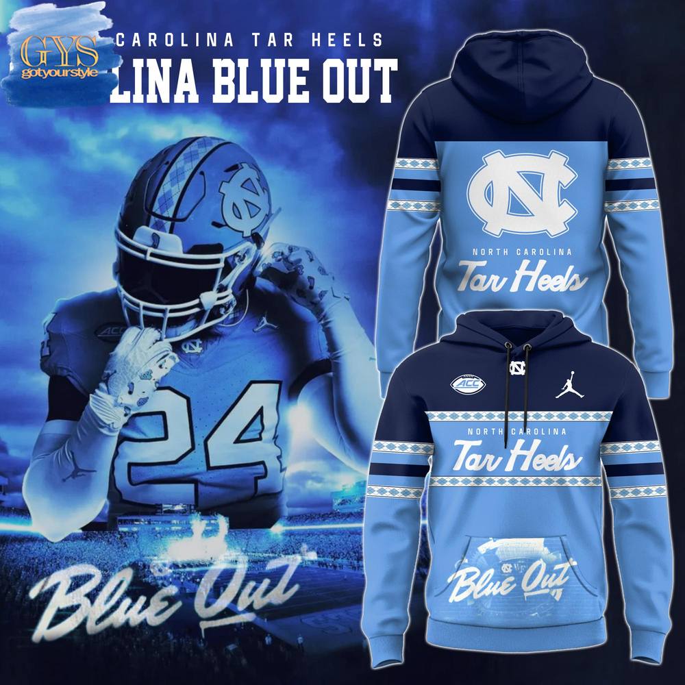 North Carolina Tar Heels NCAA 2024 Blue Out Limited Edition Hoodie