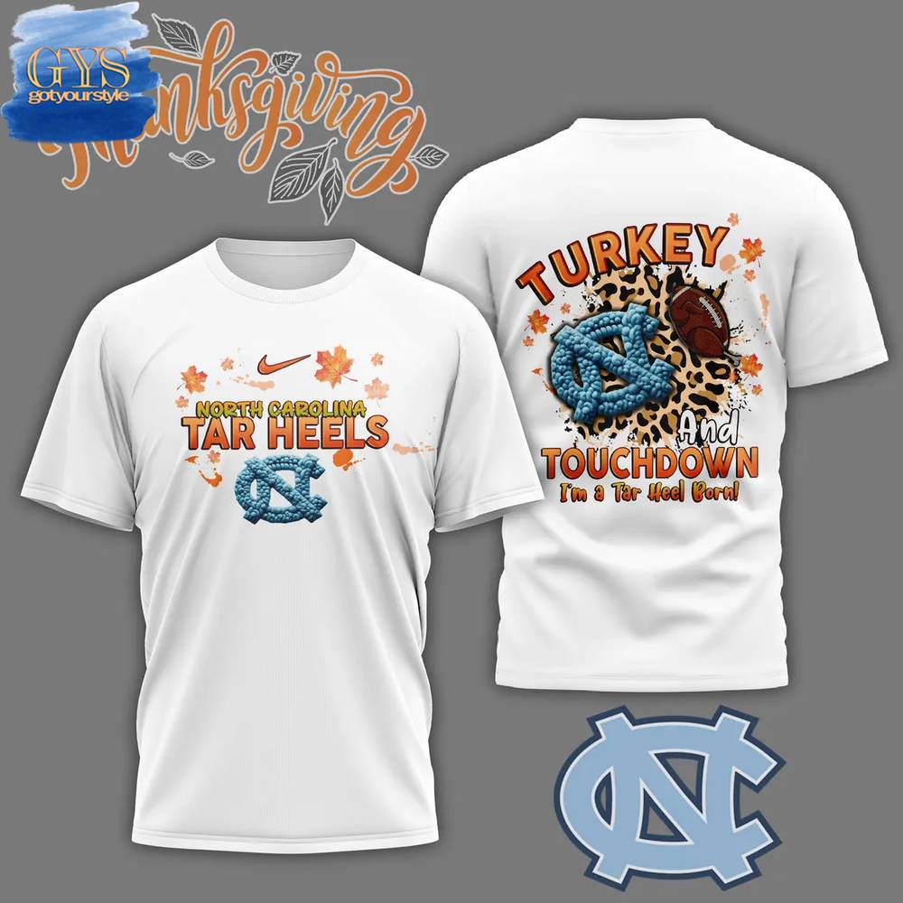 North Carolina Tar Heels Thanksgiving 2024 Special Shirt