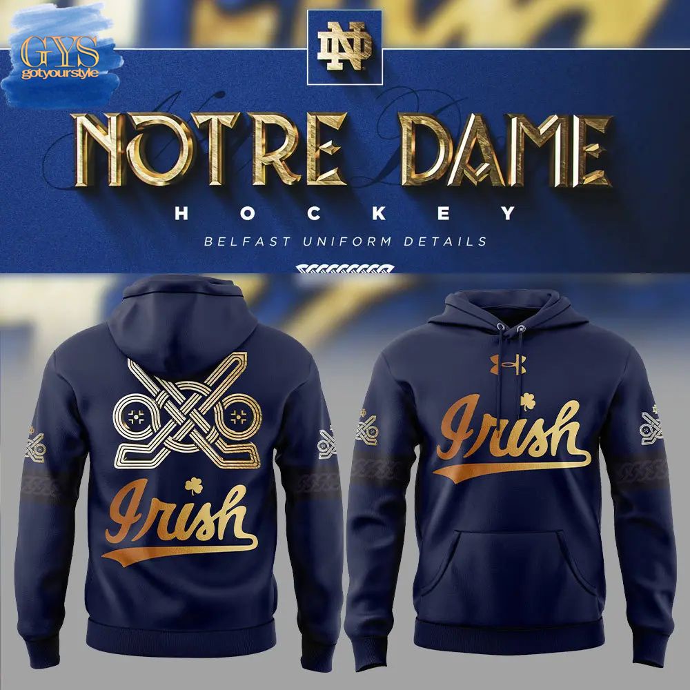 Notre Dame Hockey Irish Gold Limited Edition Hoodie