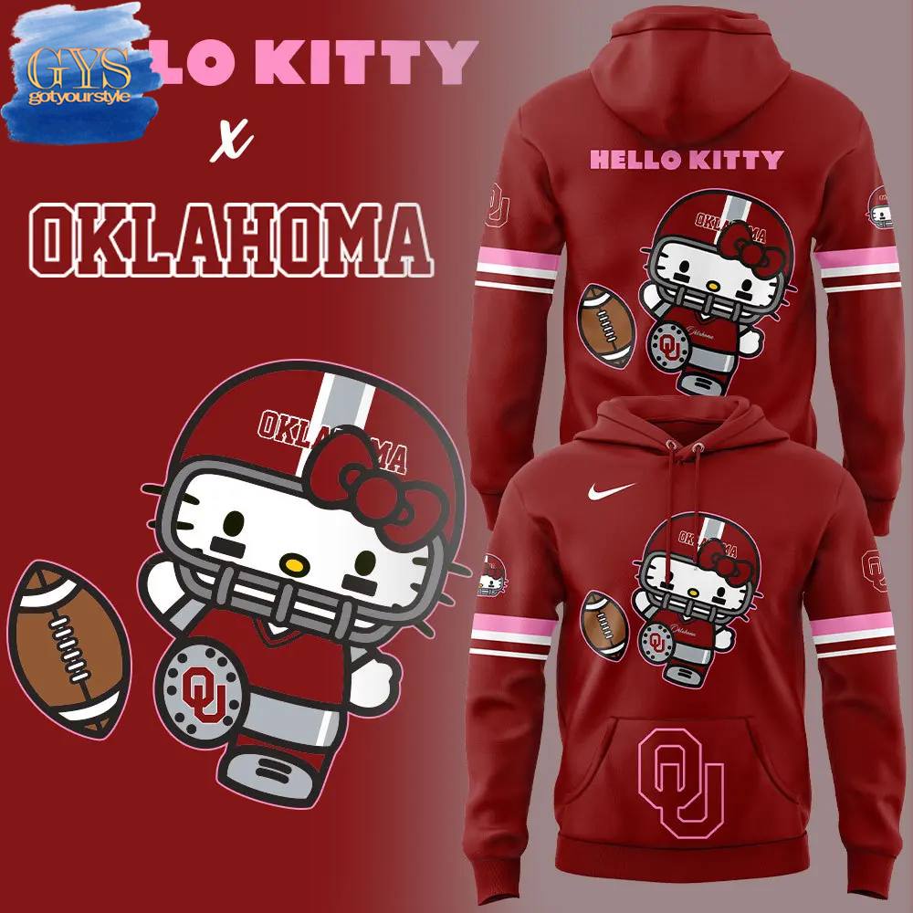 Oklahoma Football x Hello Kitty Hoodie Limited Edition Hoodie