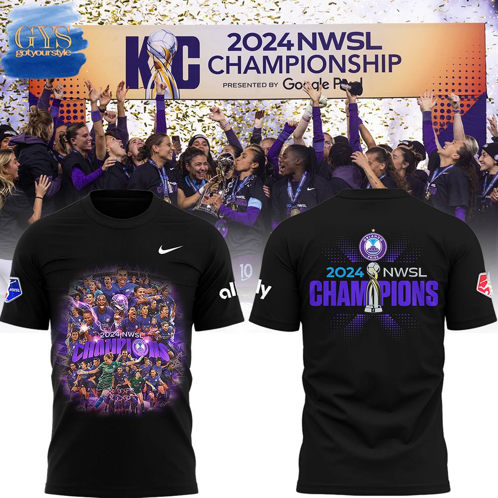 Orlando Pride 2024 NWSL CHAMPIONS Limited Edition Black Shirt