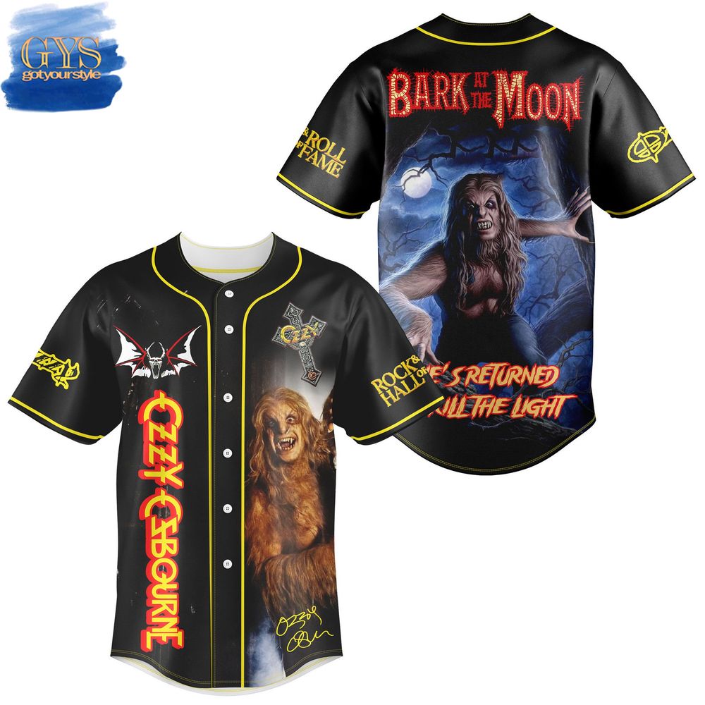 Ozzy Osbourne Bark At The Moon Baseball Jersey