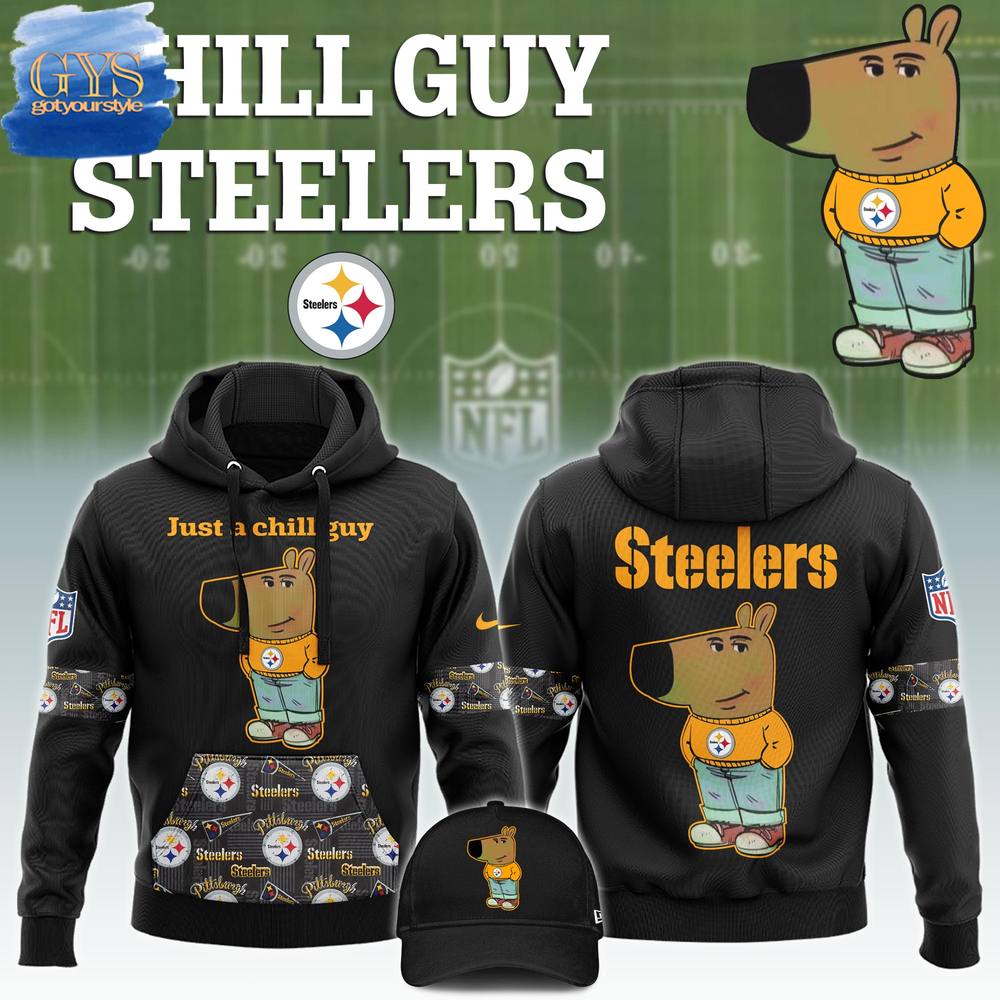 Pittsburgh Steelers NFL x Chill Guy 2024 Limited Edition Hoodie