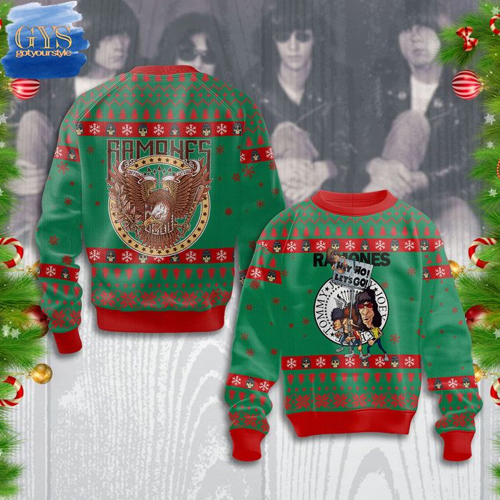 Ramones Rock Band Ugly Christmas Sweater