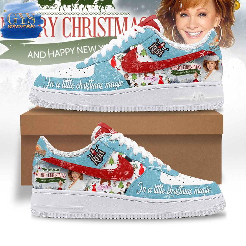 Reba McEntire Merry Christmas Nike Air Force 1