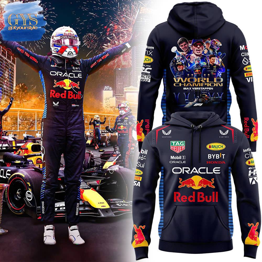 Red Bull Racing 2024 F1 World Champion Limited Special Edition Hoodie