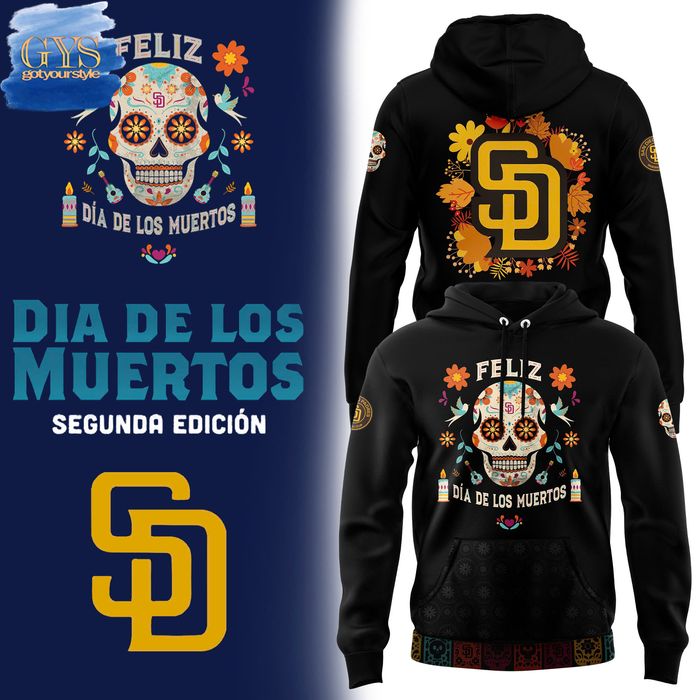 San Diego Padres 2024 Dia De Los Muertos Premium Limited Edition Hoodie