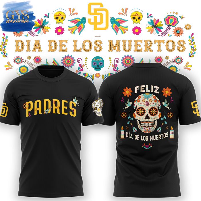 San Diego Padres 2024 MLB Dia De Los Muertos Premium Limited T-Shirt