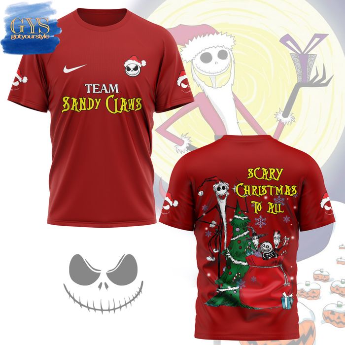 Sandy Claws Scary Christmas To All T-Shirt