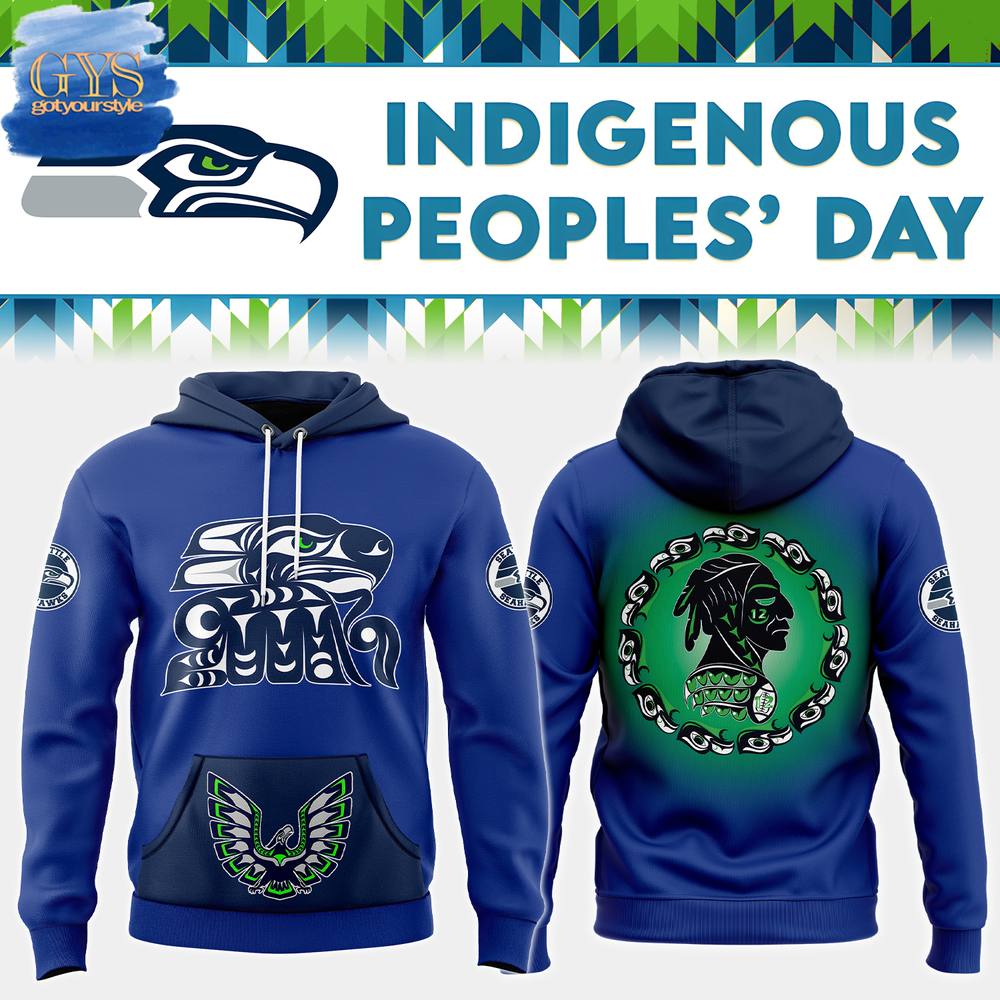 Seattle Seahawks 2024 Indigenous Peoples’ Day Limited Edition Fleece Hoodie