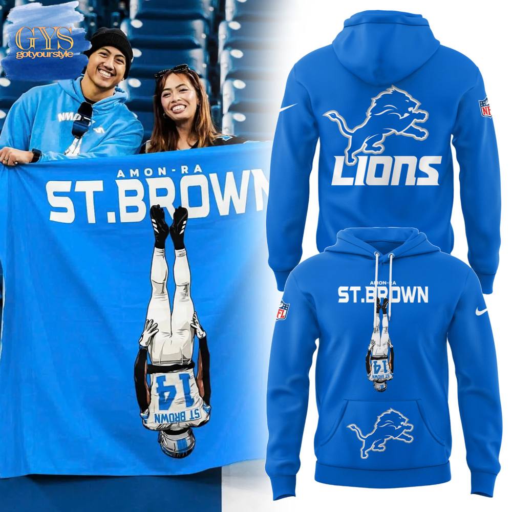 Amon-Ra St. Brown Detroit Lions Limited Edition Blue Hoodie