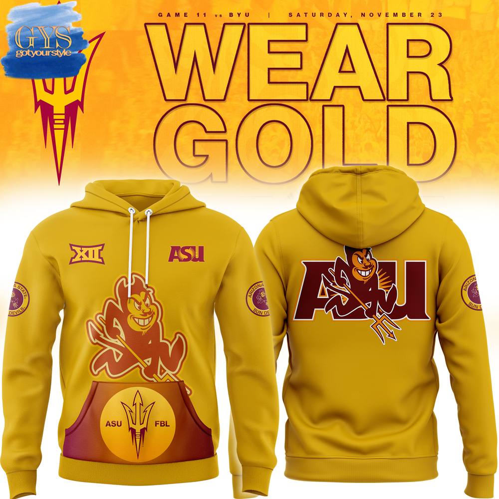 Sun Devil 2024 Wear Gold Special New Edition Hoodie