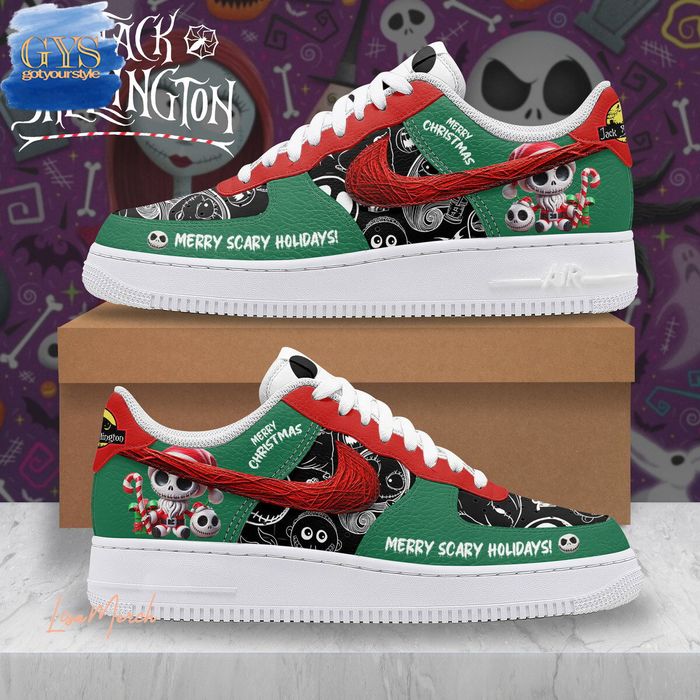 TNBC Merry Scary Holidays Christmas Air Force 1