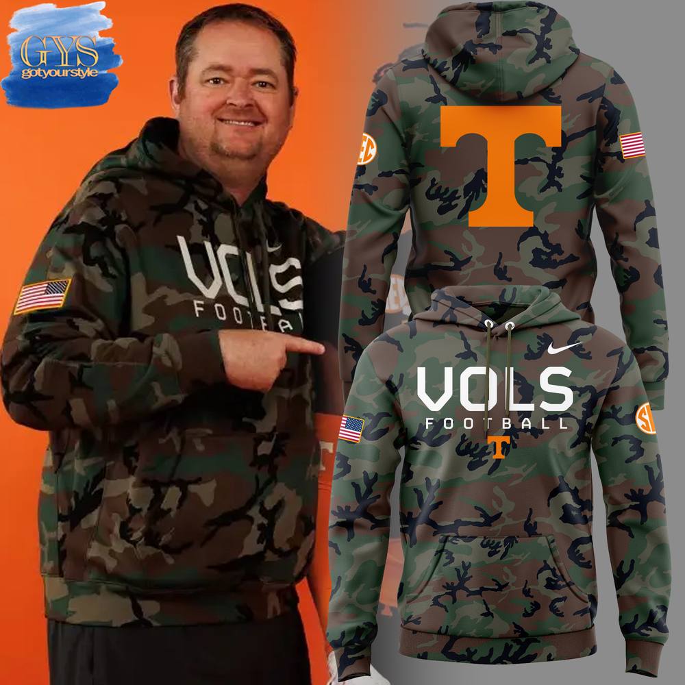 Tennessee Vols 2024 Military Appreciation Limited Edition Camo Hoodie