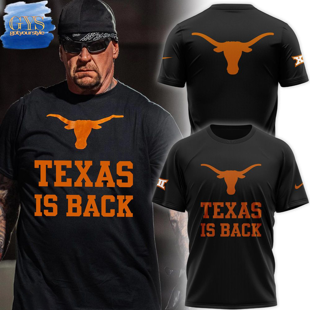 Texas Longhorns Texas Is Back Limited Edition Black Nike Shirt