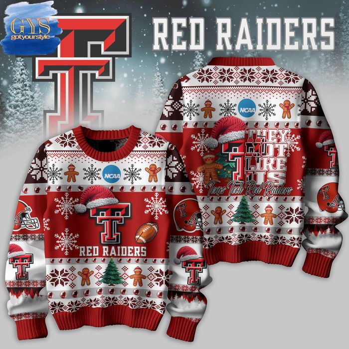 Texas Tech Red Raiders Not Like Us Ugly Christmas Sweater