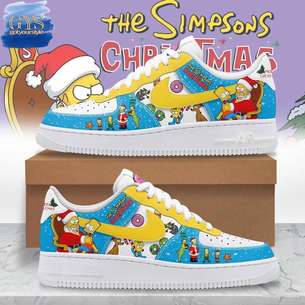 The Simpsons Merry Christmas Limited Edition Air Force 1