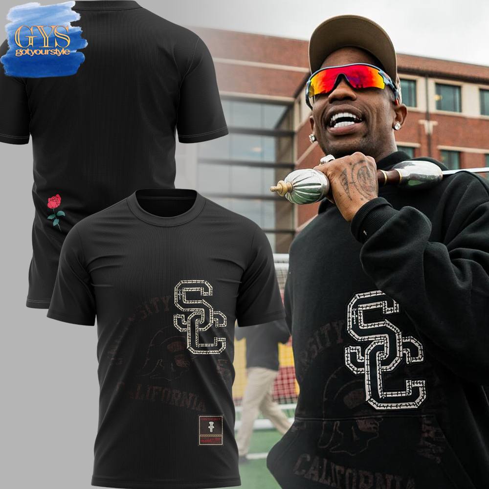 USC Trojans x Travis Scott Special Edition Black Shirt