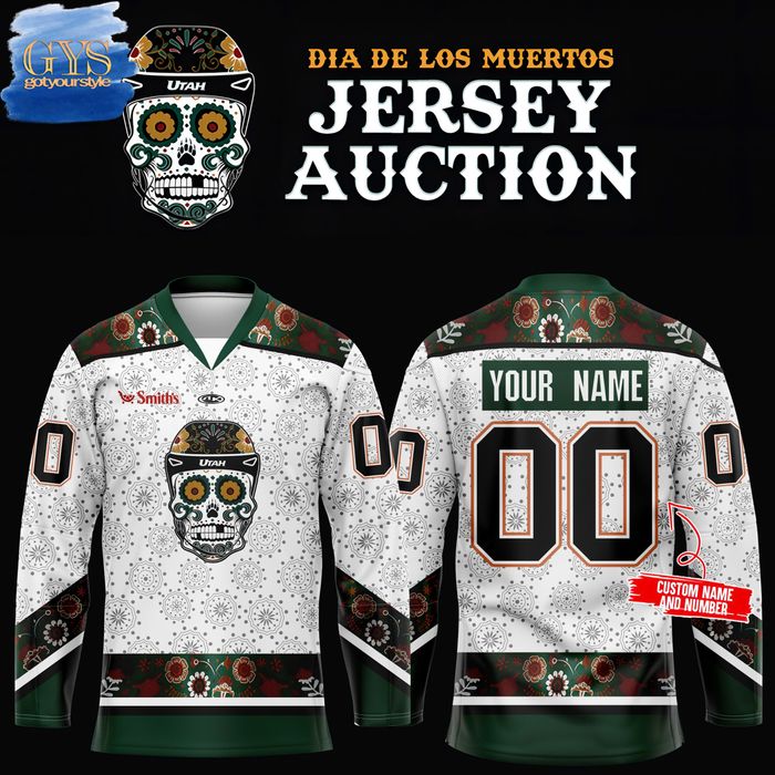 Utah Grizzlies x Dia de los Muertos 2024 Limited Edition Hockey Jersey