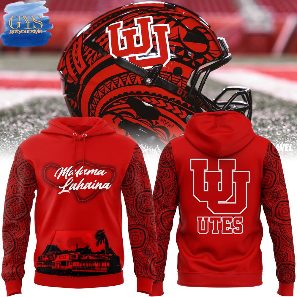 Utah Utes Malama Lahaina Special New Edition Hoodie