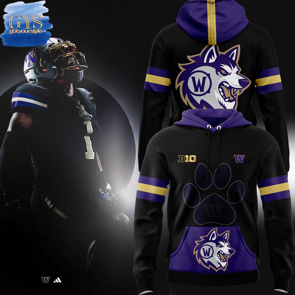 Washington Huskies x Warcraft Black Night Special New Edition Hoodie