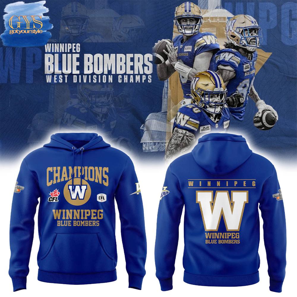 Winnipeg Blue Bombers Grey Cup Champions 2024 Hoodie