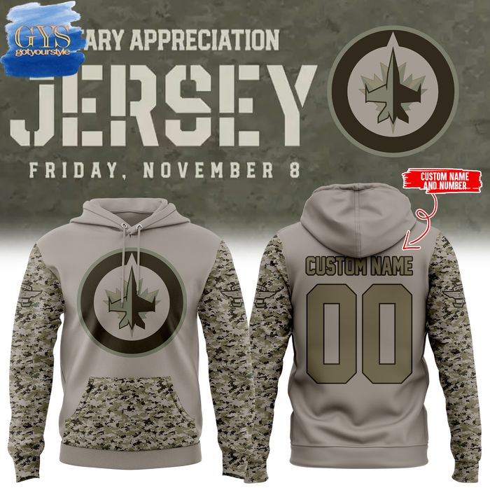 Winnipeg Jets Military Appreciation 2024 Limited Edition Hoodie