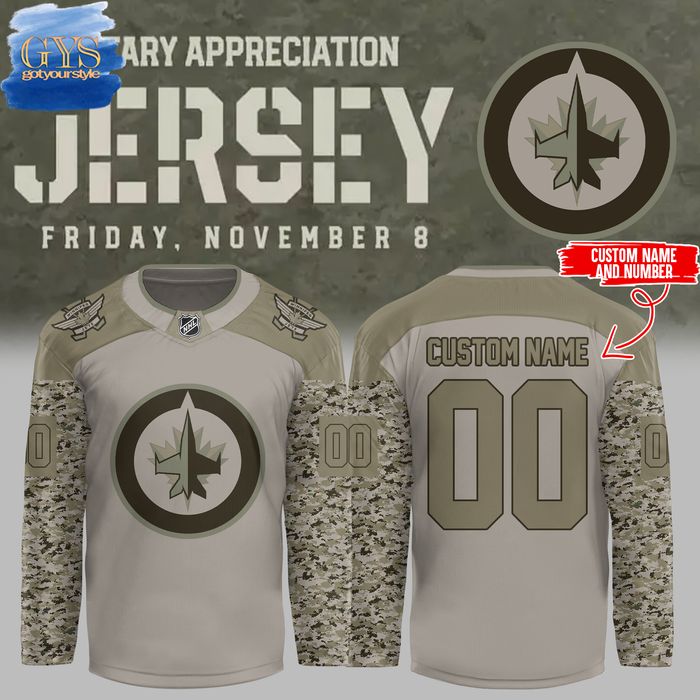 Winnipeg Jets Military Appreciation Camo Hockey Jersey