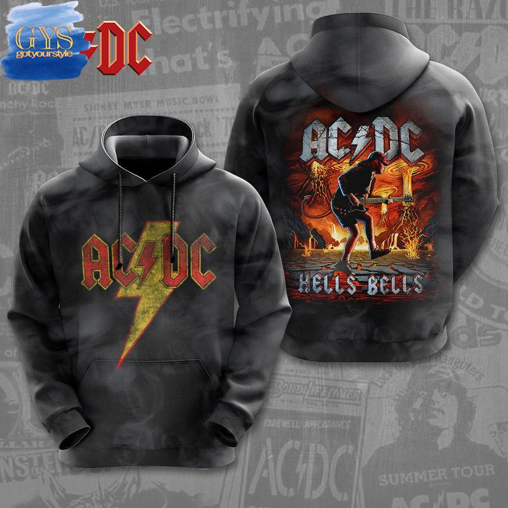 ACDC Hells Bells All Over Print Hoodie