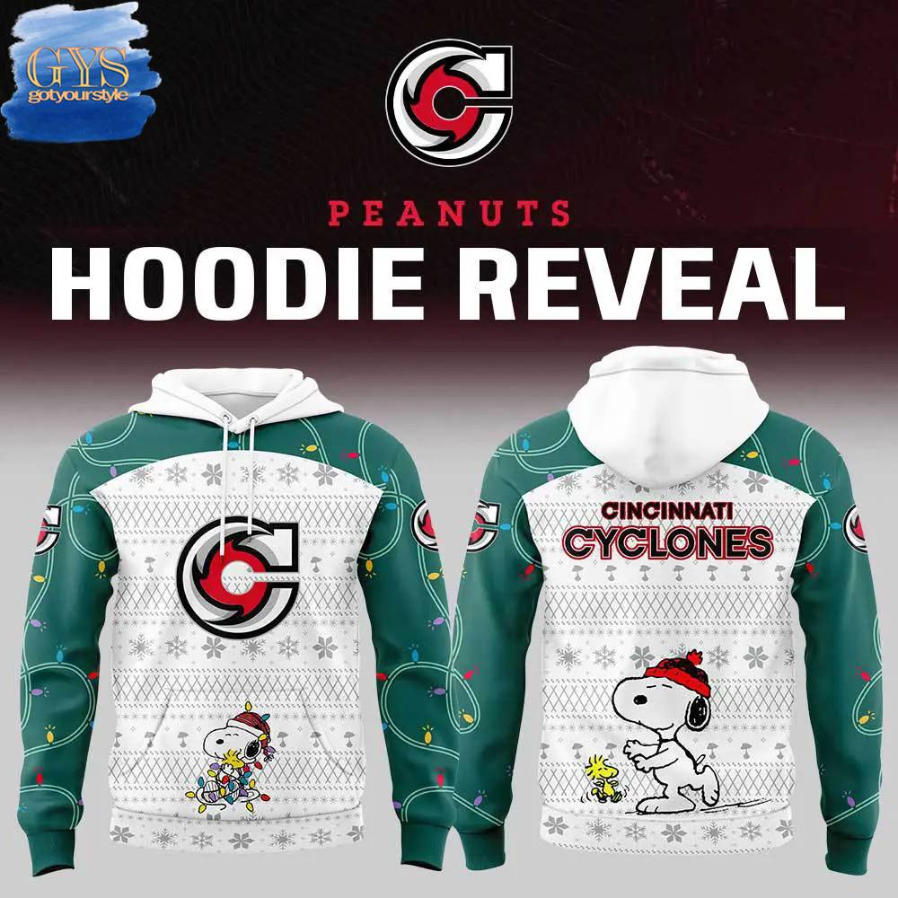 Cincinnati Cyclones Peanuts And Snoopy Night Limited Edition Hoodie