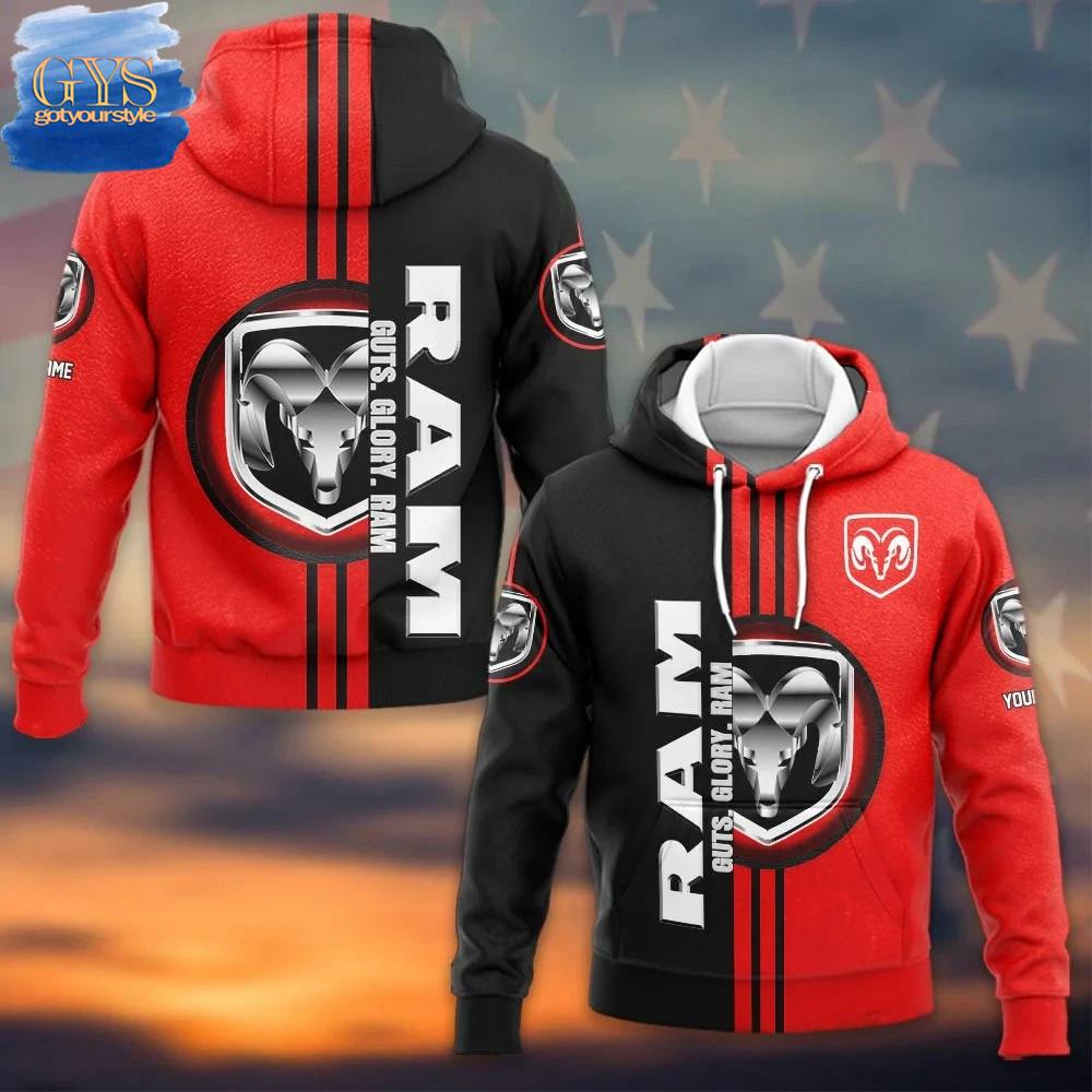 Dodge Ram Guts Glory Ram Custom Name Hoodie