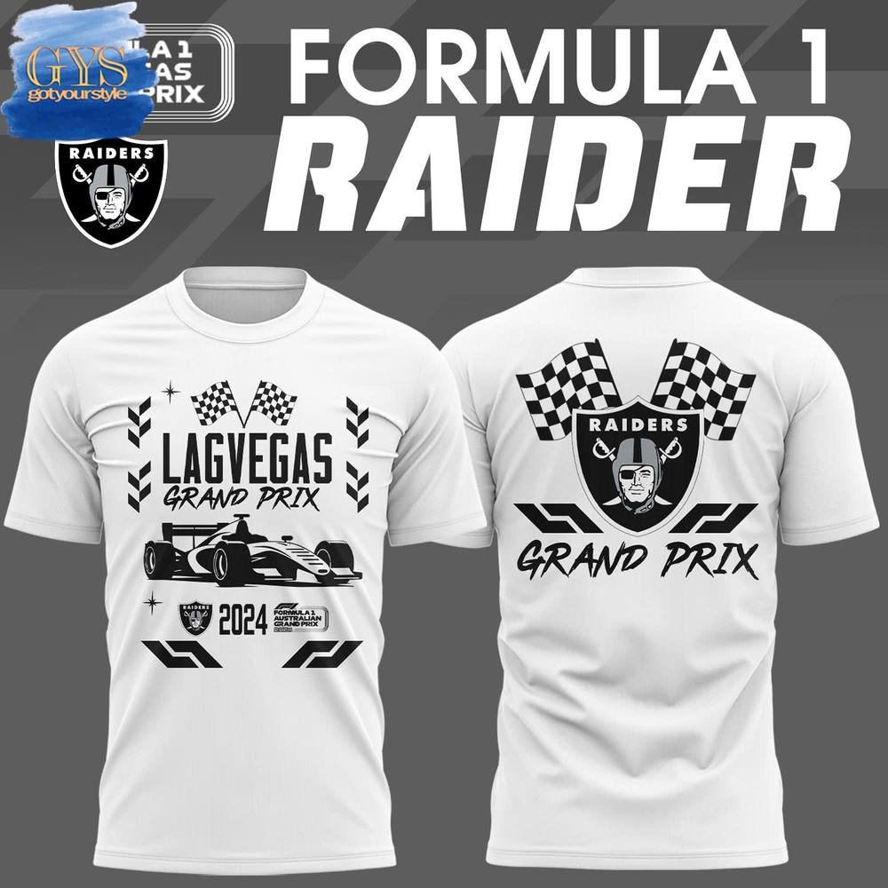 Formula 1 x Las Vegas Raiders Grand Prix 2024 Premium White Shirt