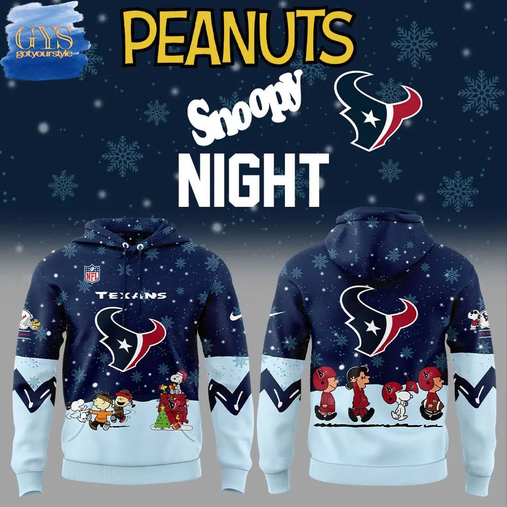 Houston Texans x Peanuts And Snoopy Limited Edition Hoodie