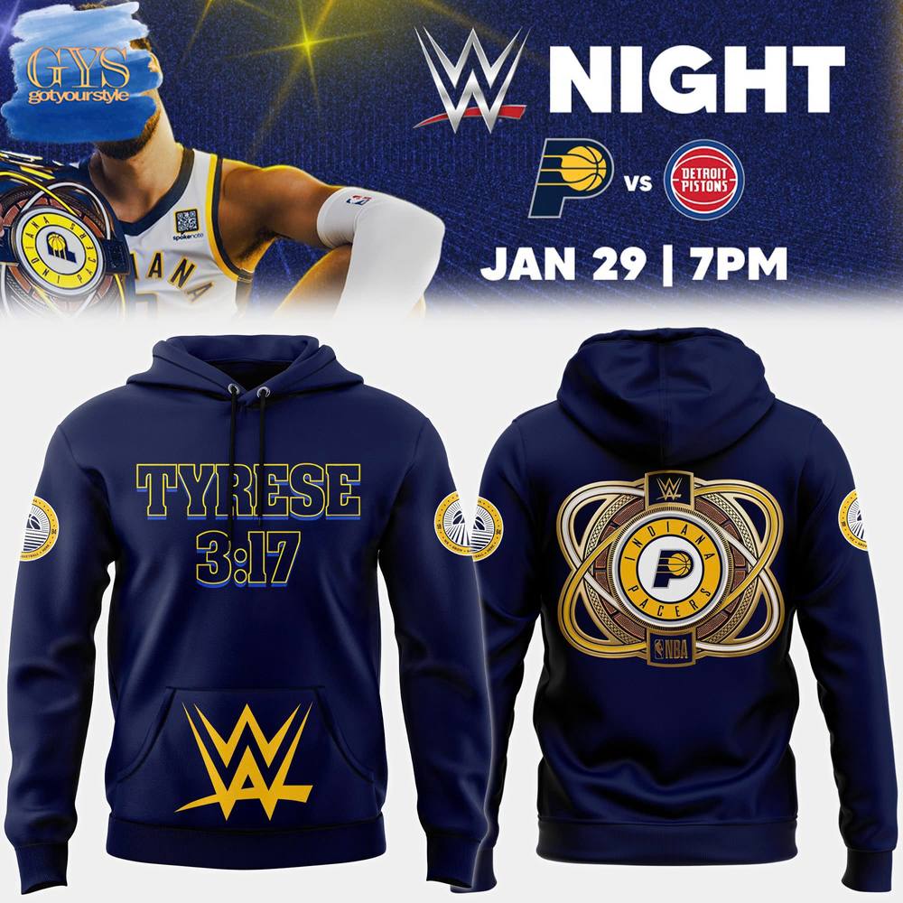 Indiana Pacers 2025 WWE Night Premium Limited Edition Hoodie