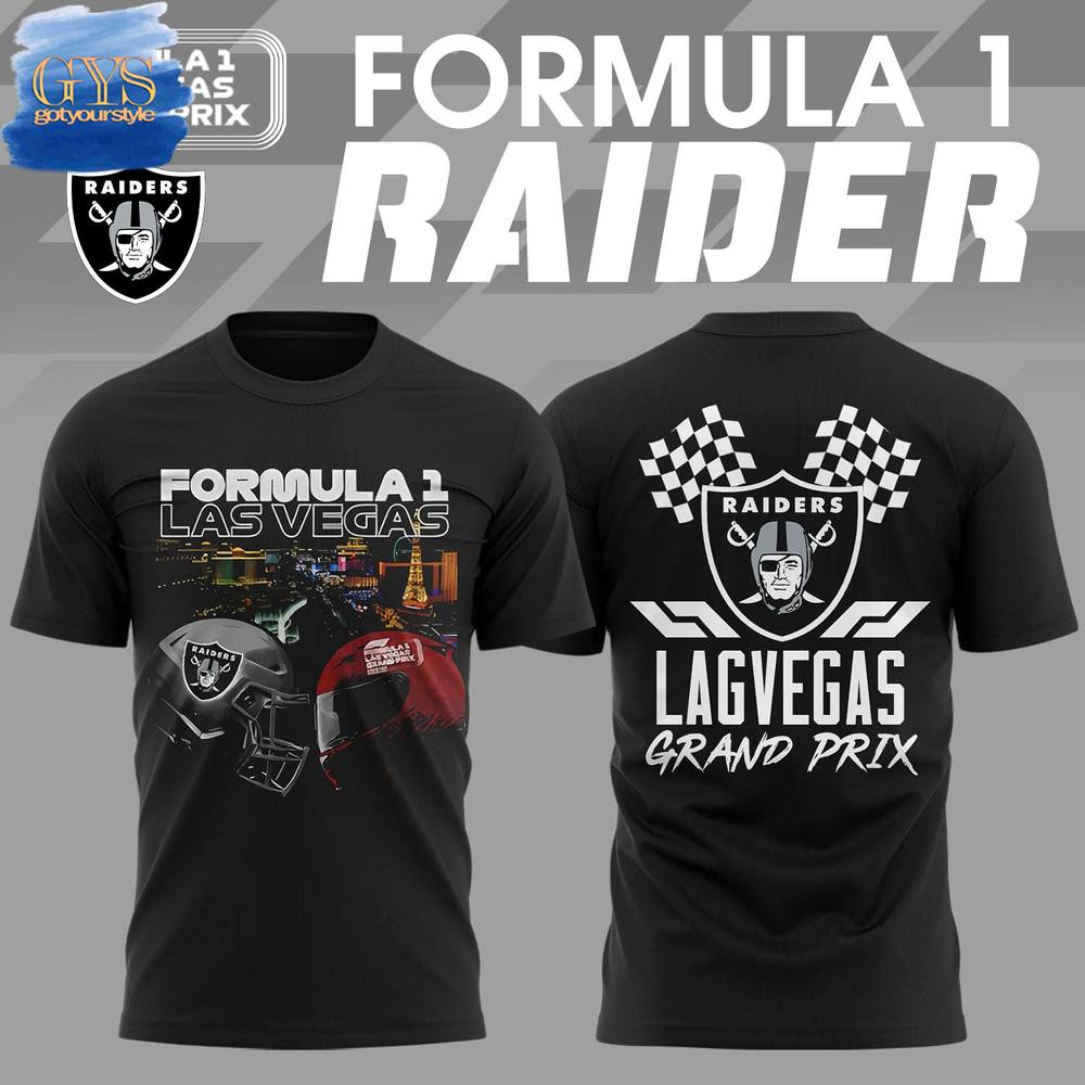 Las Vegas Raiders x Formula 1 Grand Prix 2024 Limited Edition T-Shirt