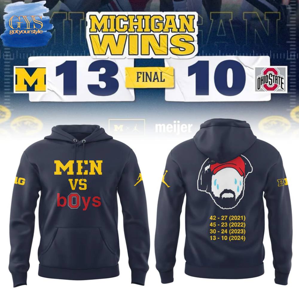 Men Vs Boys Michigan Wolverines Wins Limited Edition Hoodie