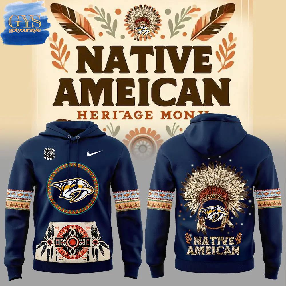 Nashville Predators Native American Heritage Month Limited Edition Hoodie