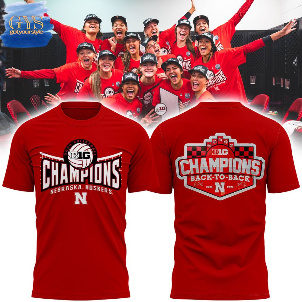 Nebraska Huskers Back To Back Women’s Volleyball Regular Season Champions Shirt