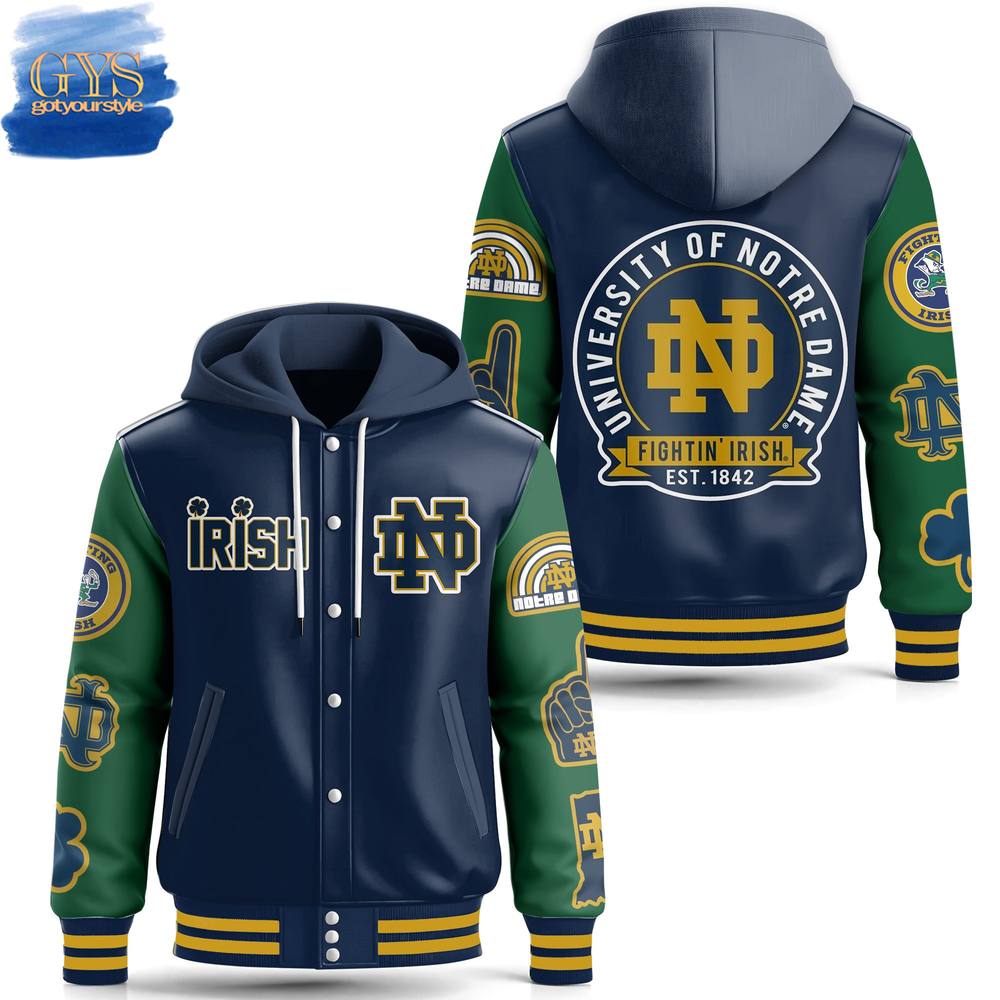 Notre Dame Fighting Irish Classic Limited Edition Hooded Baseball Jacket