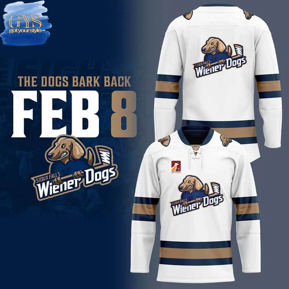 Sioux Falls Stampede Sioux Falls Wiener Dogs Limited Edition Hockey Jersey