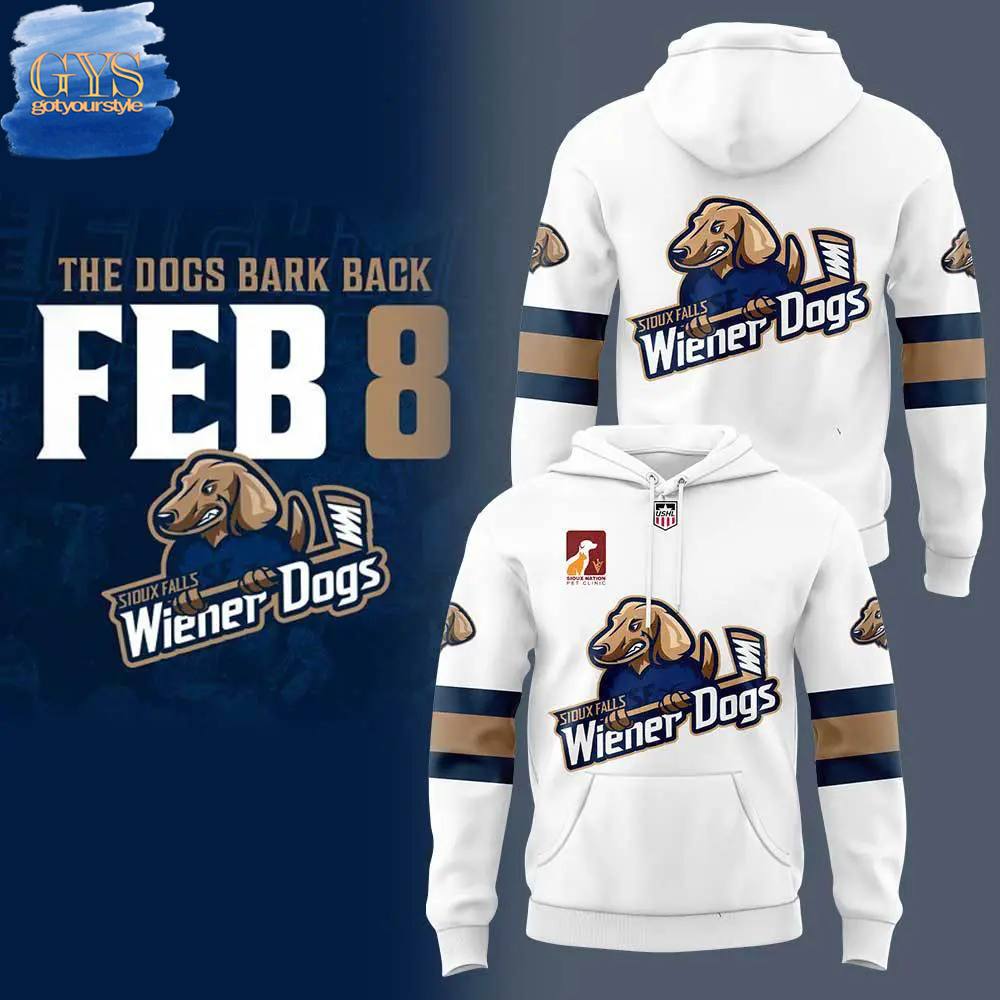 Sioux Falls Stampede Wiener Dogs Bark Back Limited Edition Hoodie