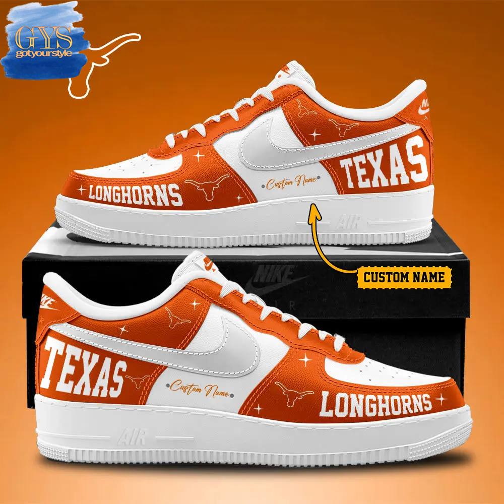 Texas Longhorns Special Limited Edition Air Force 1 Sneakers