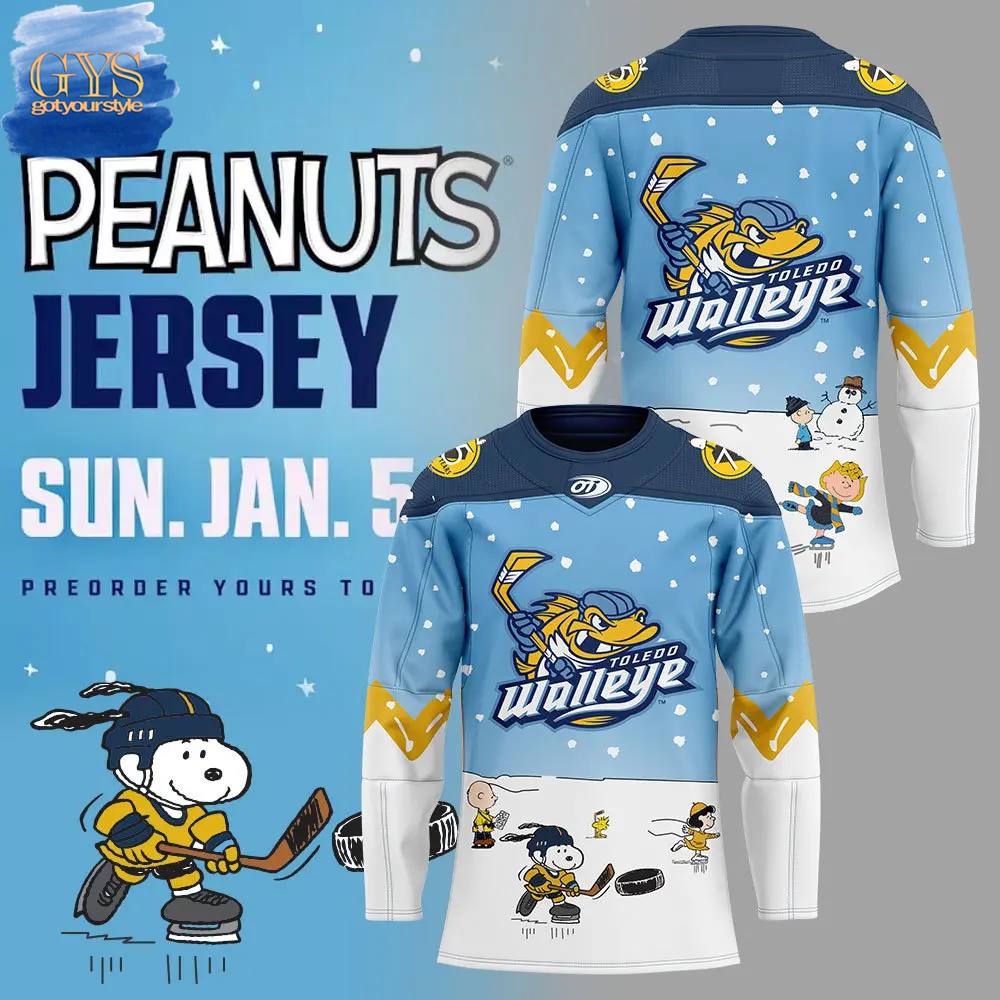 Toledo Walleye Peanuts Limited Edition Hockey Jersey