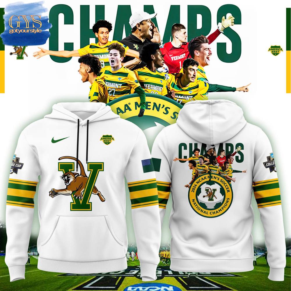 UVM 2024 Men’s Soccer National Champions Premium Limited Pullover Hoodie