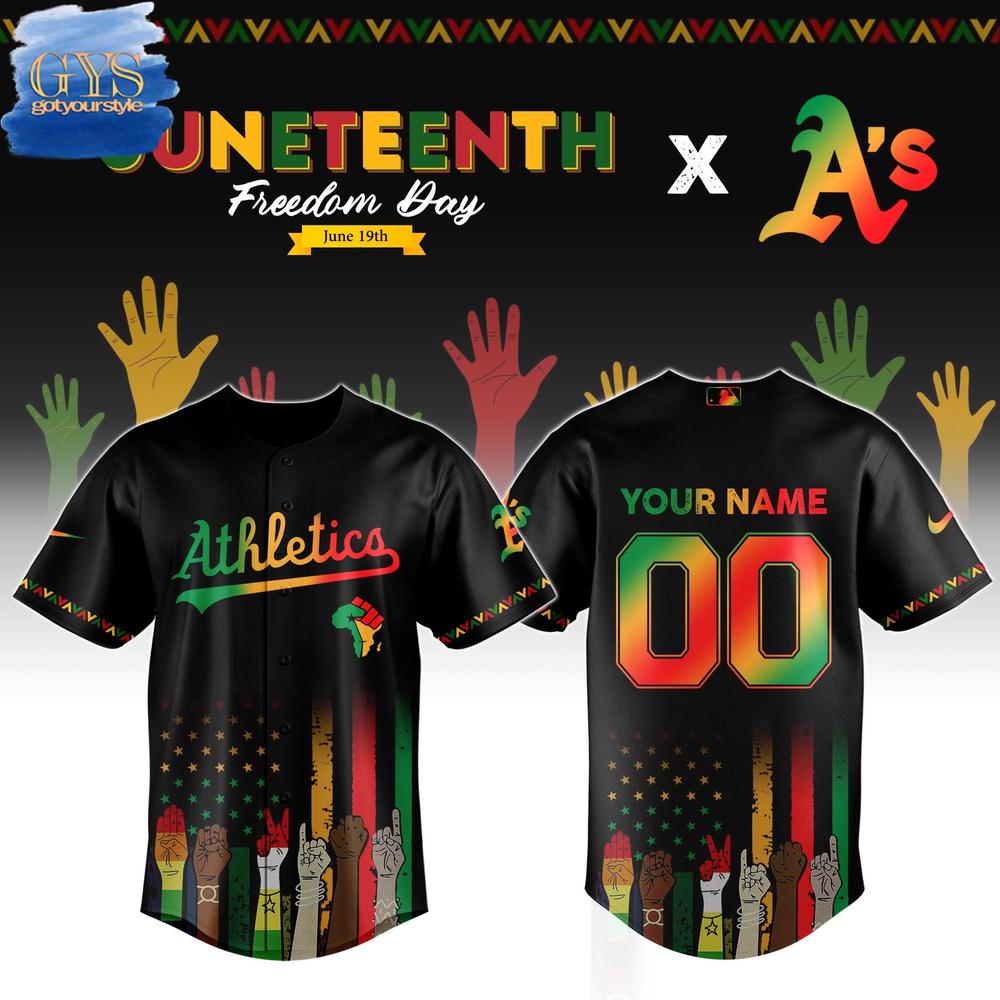 Athletics MLB x Juneteenth Freedom Day Baseball Jersey