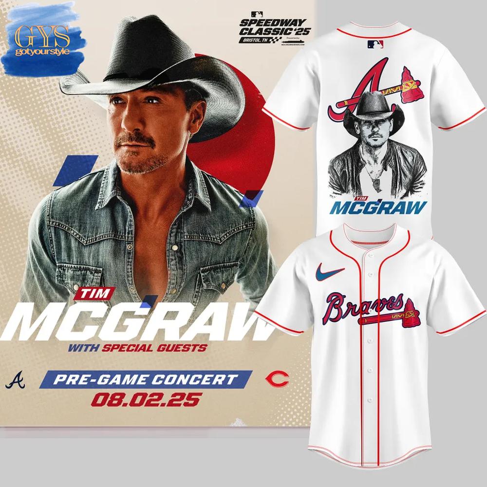 Atlanta Braves x Tim McGraw 2025 Limited Edition Baseball Jersey