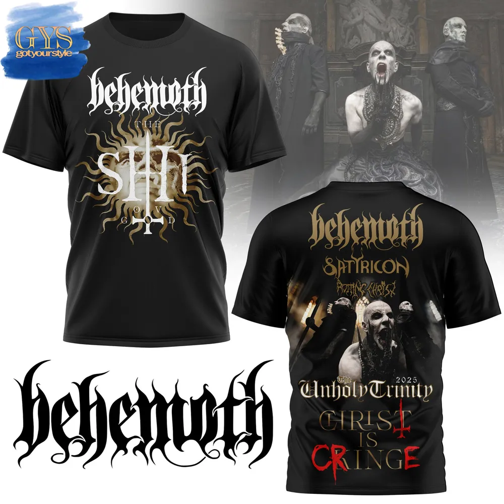Behemoth The Unholy Trinity Tour 2025 Limited Edition Merch Collection