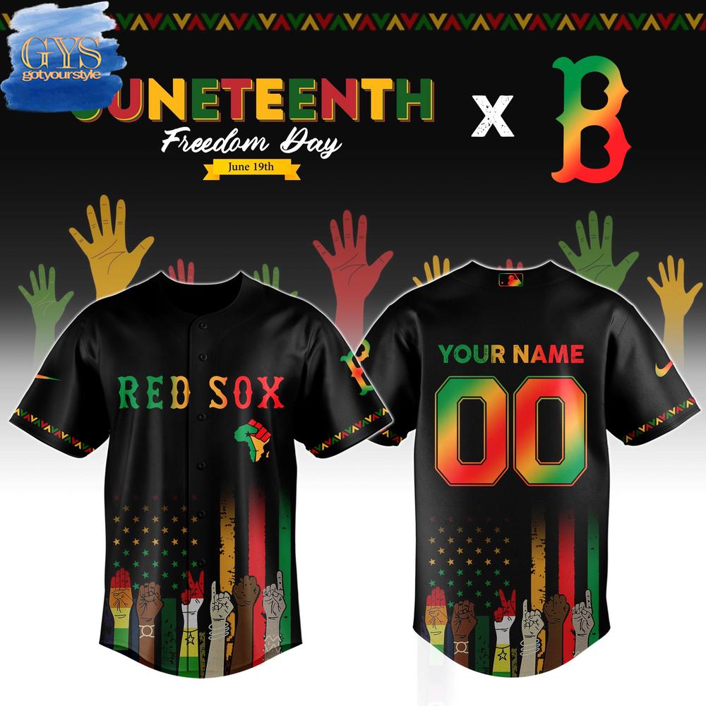 Boston Red Sox MLB x Juneteenth Freedom Day Baseball Jersey