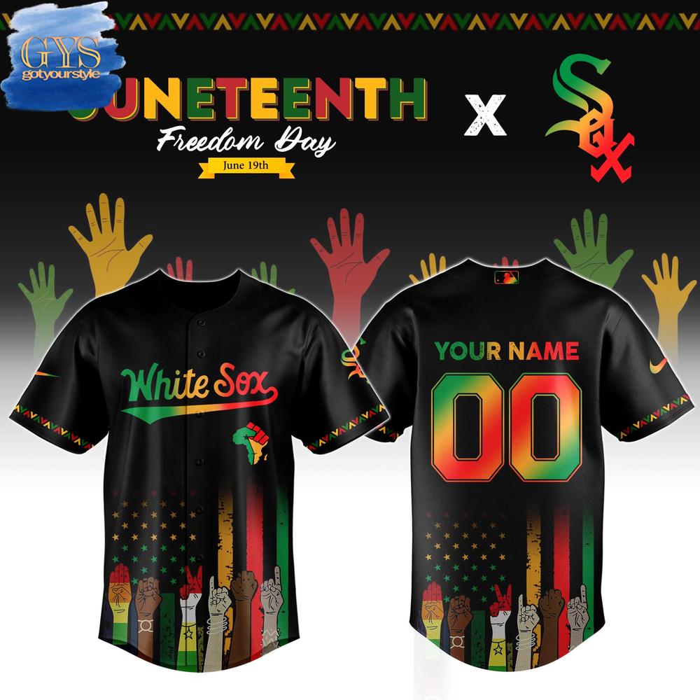 Chicago White Sox MLB x Juneteenth Freedom Day Baseball Jersey